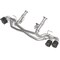 Afe Stainless Steel, Without Muffler, 3 Inch To 2.5 Inch Diameter Pipe, Dual Exhaust With Quad Exit 49-34127NM-C - alternate 1